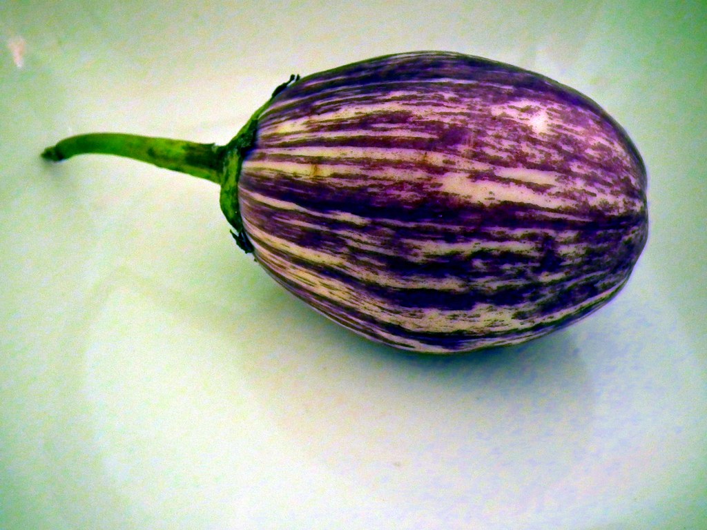 Eggplant in a plate
